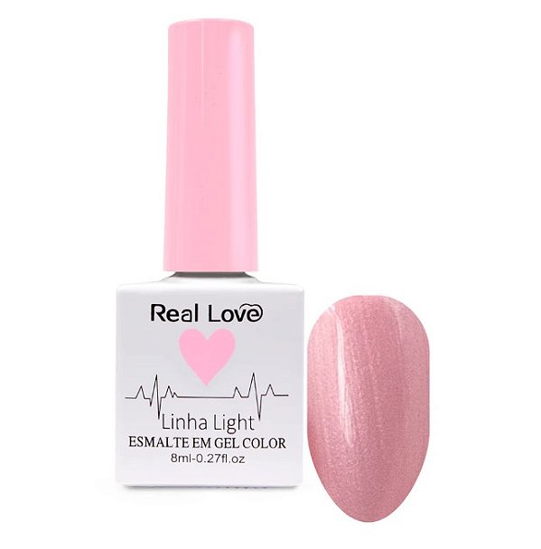 ESMALTE EM GEL 8ML LINHA LIGHT COR 191 REAL LOVE