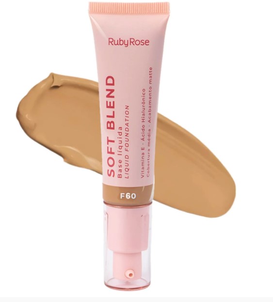BASE LIQUIDA SOFT BLEND COR F60 30G RUBY ROSE