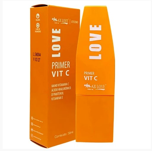 PRIMER HIDRATANTE VITAMINA C 30ML MAX LOVE