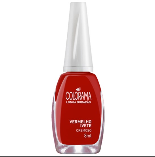 ESMALTE CREMOSO VERMELHO IVETE 8ML COLORAMA