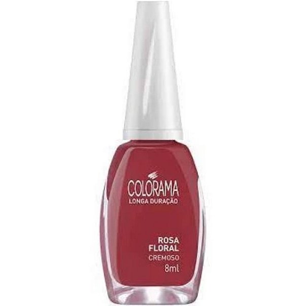 ESMALTE CREMOSO ROSA FLORAL 8ML COLORAMA
