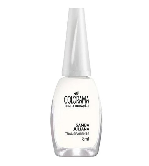ESMALTE TRANSPARENTE SAMBA JULIANA 8ML COLORAMA