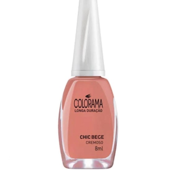ESMALTE CREMOSO CHIC BEGE 8ML COLORAMA