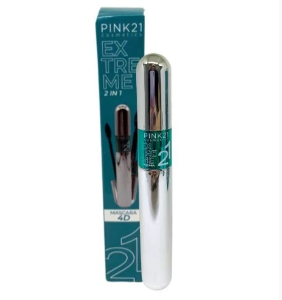MASCARA PARA CILIOS EXTREME 2 EM 1 PINK 21