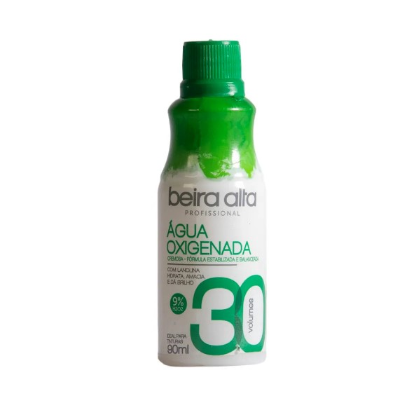 ÁGUA OXIGENADA CREMOSA 30 VOLUMES - 90ML BEIRA ALTA