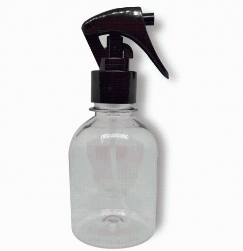 BORRIFADOR PLASTICO TRANSPARENTE MINI GATILHO 200ML PLIN COSMETICOS