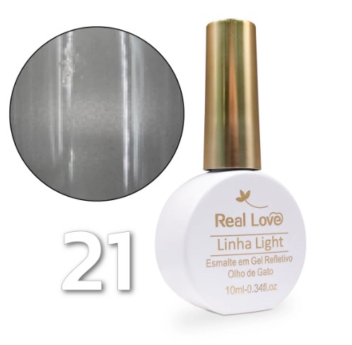 ESMALTE EM GEL OLHO DE GATO COR 21 REAL LOVE
