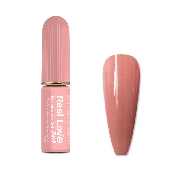 ESMALTE EM GEL 3 EM 1 5ML COR 11 REAL LOVE