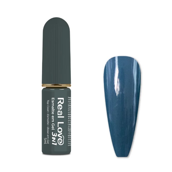ESMALTE EM GEL 3 EM 1 5ML COR 56 REAL LOVE