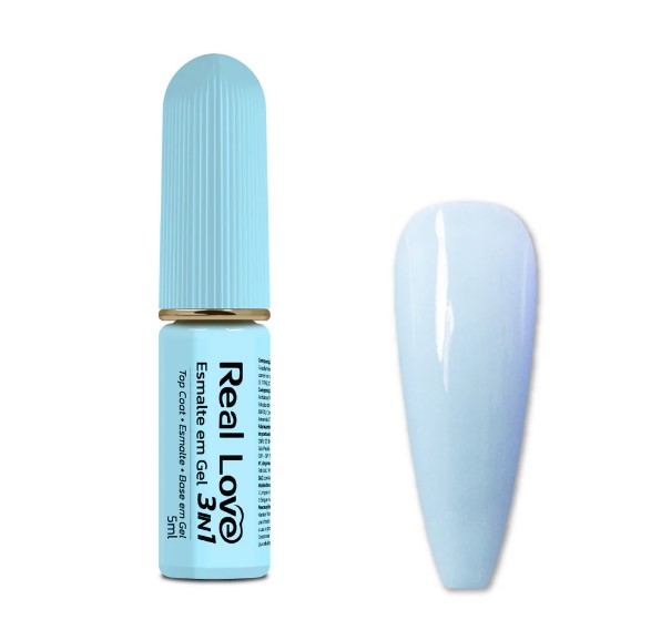 ESMALTE EM GEL 3 EM 1 5ML COR 20 REAL LOVE
