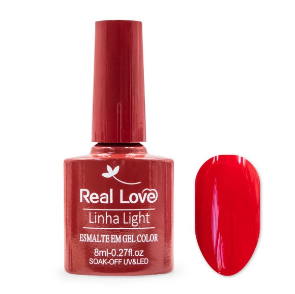 ESMALTE EM GEL 8ML LINHA LIGHT COR P203 REAL LOVE