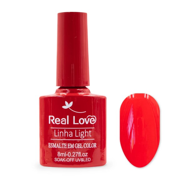 ESMALTE EM GEL 8ML LINHA LIGHT COR P204 REAL LOVE