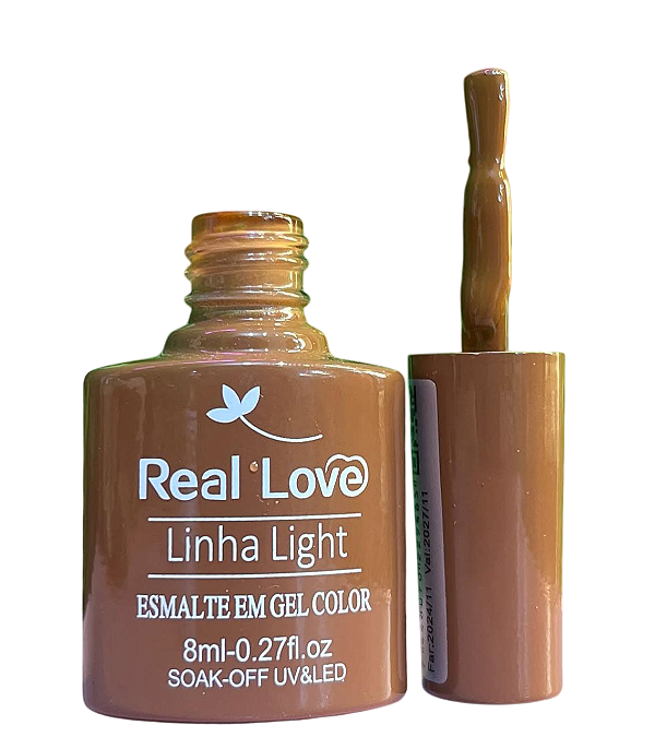 ESMALTE EM GEL 8ML LINHA LIGHT COR P182 REAL LOVE