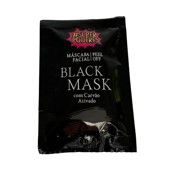 SACHE MASCARA FACIAL 8G BLACK MASK SUPER PODERES