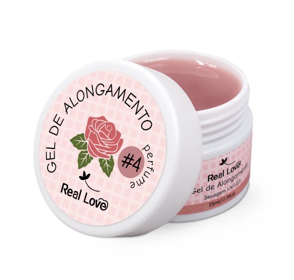 GEL CONSTRUTOR AROMATIZADO COR 4 15ML REAL LOVE