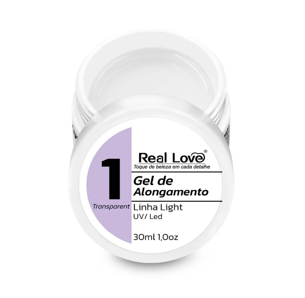GEL CONSTRUTOR REAL LOVE 1 TRANSPARENT 30 ML