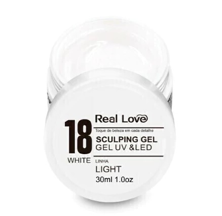 GEL CONSTRUTOR REAL LOVE 18 WHITE 30 ML