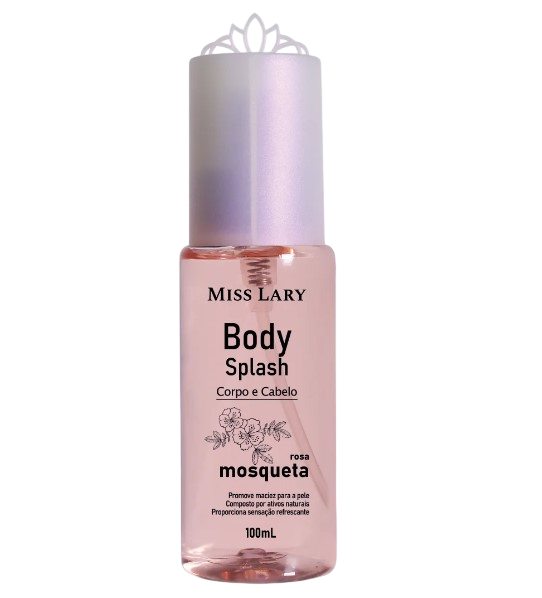 BODY SPLASH ROSA MOSQUETA CORPO E CABELO 100ML MISS LARY