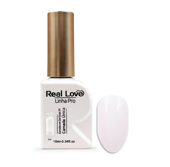 ESMALTE EM GEL LINHA PRO 10ML CAMADA UNICA COR 04 REAL LOVE