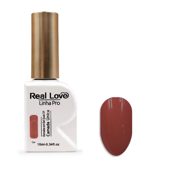 ESMALTE EM GEL LINHA PRO 10ML CAMADA UNICA COR 54 REAL LOVE