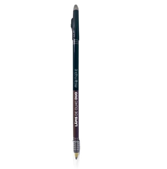 LAPIS PARA OS OLHOS DUO PRETO E MARROM COM APONTADOR MIA MAKE