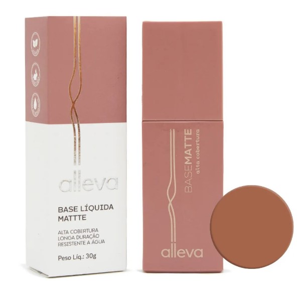 BASE LIQUIDA MATTE COR 204 ALLEVA