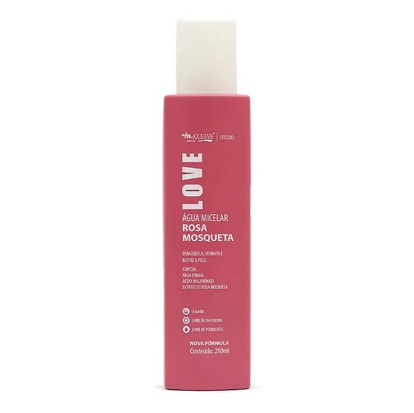 AGUA MICELAR ROSA MOSQUETA 290ML MAX LOVE