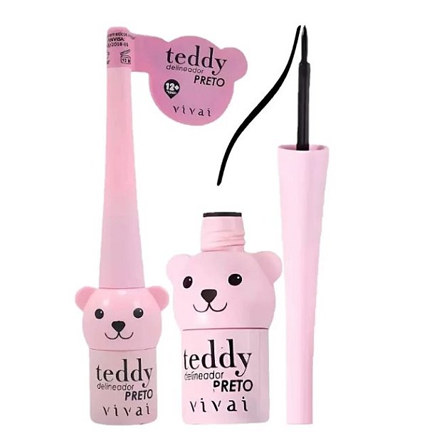 DELINEADOR LIQUIDO PRETO TEDDY VIVAI