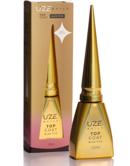 TOP COAT NUDE PINK 12ML UZE NAILS