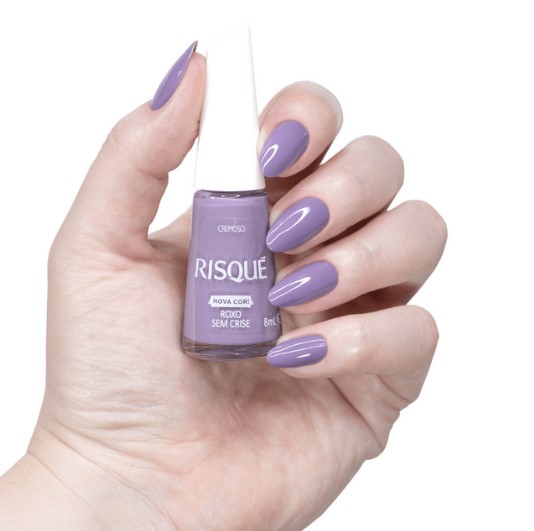ESMALTE CREMOSO ROXO SEM CRISE 8ML RISQUE