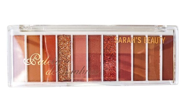 PALETA DE SOMBRA COM 11 CORES COR 02 SARAH'S BEAUTY