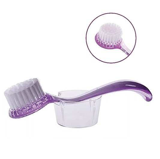 ESCOVA PARA LIMPEZA DE UNHAS ROXA