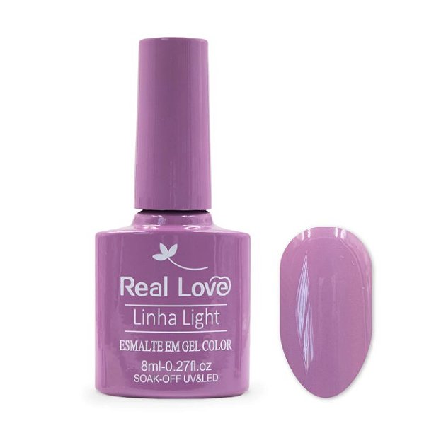 ESMALTE EM GEL 8ML LINHA LIGHT COR P197 REAL LOVE