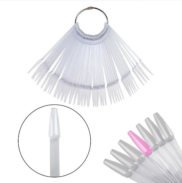 MOSTRUARIO DE ESMALTE BAILARINA TRANSPARENTE COM 50 UNI