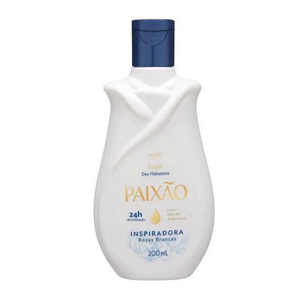 HIDRATANTE CORPORAL INSPIRADORA ROSAS BRANCAS 200ML PAIXAO