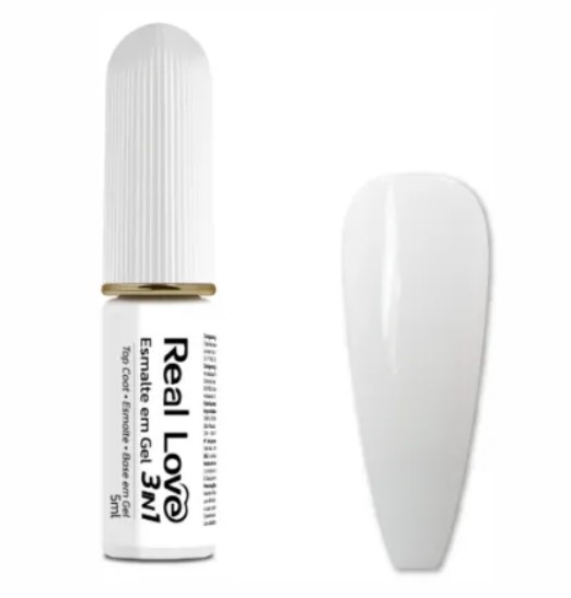 ESMALTE EM GEL 3 EM 1 5ML COR 03 REAL LOVE