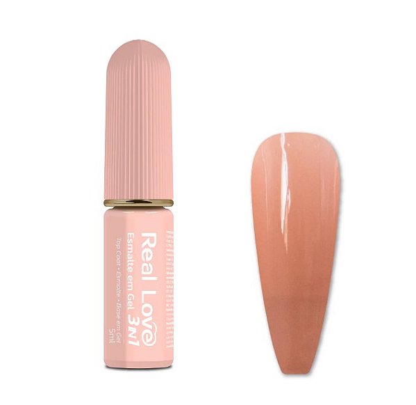 ESMALTE EM GEL 3 EM 1 5ML COR 07 REAL LOVE