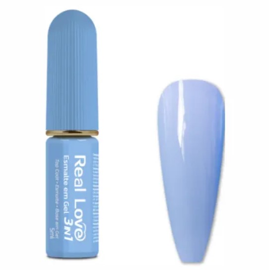 ESMALTE EM GEL 3 EM 1 5ML COR 25 REAL LOVE
