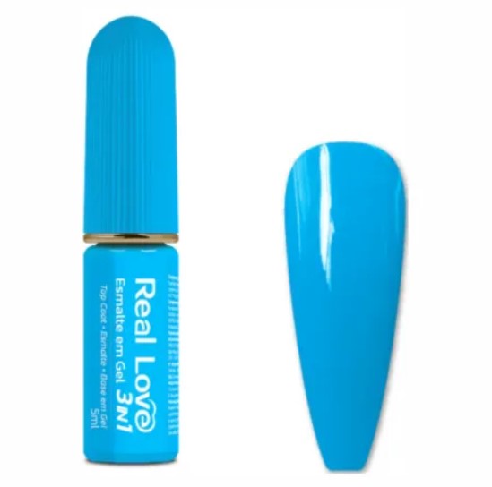 ESMALTE EM GEL 3 EM 1 5ML COR 26 REAL LOVE