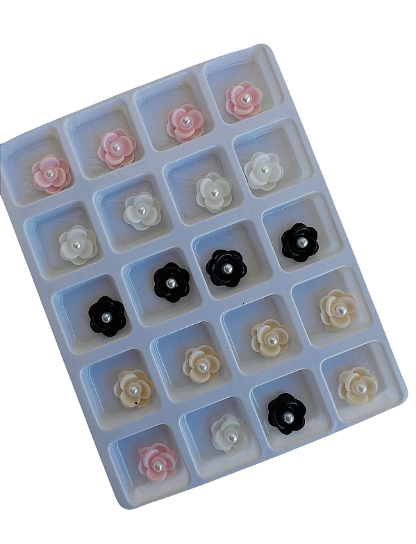 DECORAÇAO PARA UNHA FLOR 3D DAFU