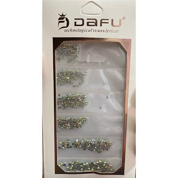 CARTELA DE STRASS FURTA COR PARA UNHA DAFU