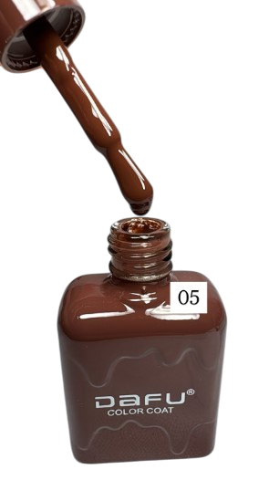 ESMALTE EM GEL COLEÇAO TOM DE MARROM COR 05 10ML DAFU