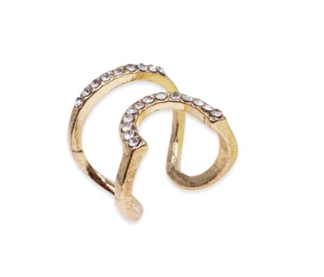 ANEL DE UNHA PARA FOTO COM STRASS BRANCO REAL LOVE