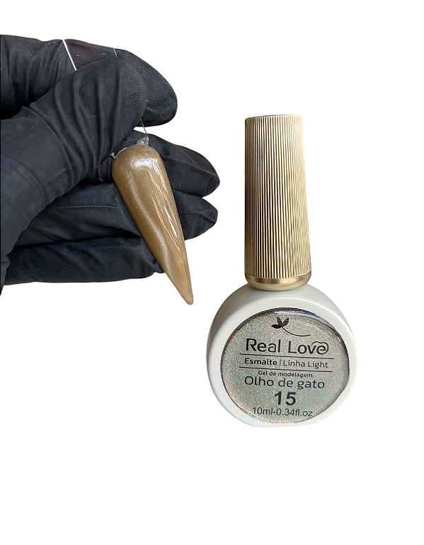 ESMALTE EM GEL REFLETIVO OLHO DE GATO 10ML COR 15 REAL LOVE