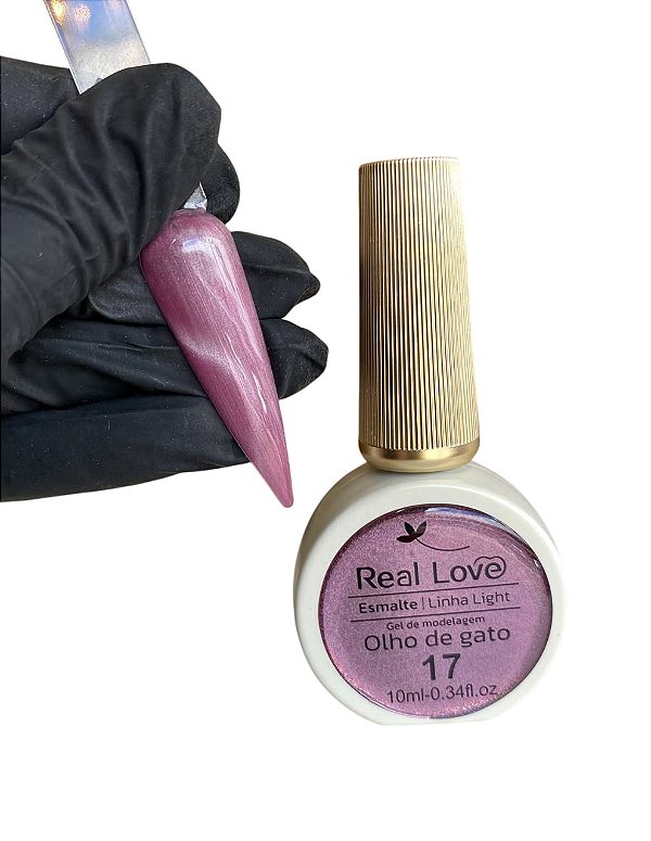 ESMALTE EM GEL REFLETIVO OLHO DE GATO 10ML COR 17 REAL LOVE