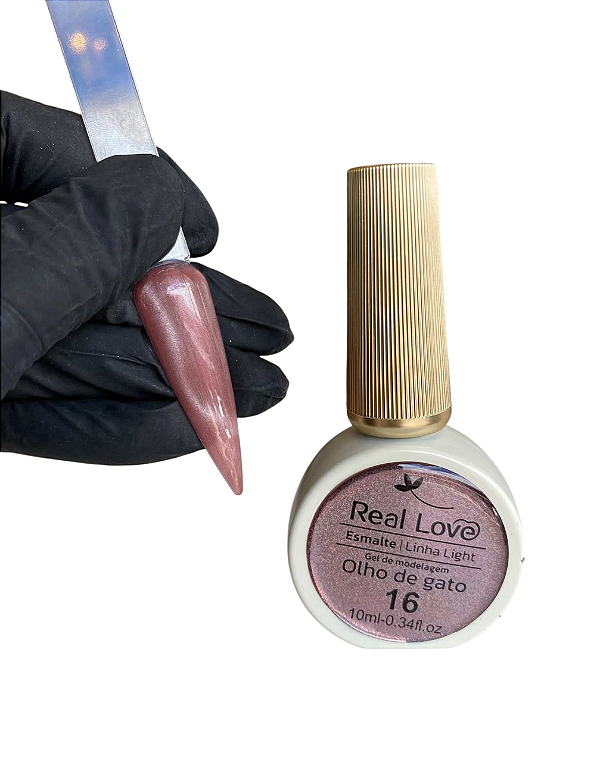 ESMALTE EM GEL REFLETIVO OLHO DE GATO 10ML COR 16 REAL LOVE