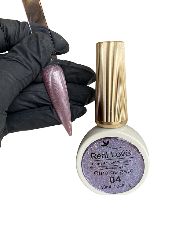 ESMALTE EM GEL REFLETIVO OLHO DE GATO 10ML COR 04 REAL LOVE