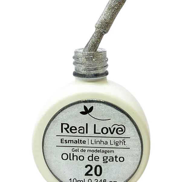 ESMALTE EM GEL REFLETIVO OLHO DE GATO 10ML COR 20 REAL LOVE
