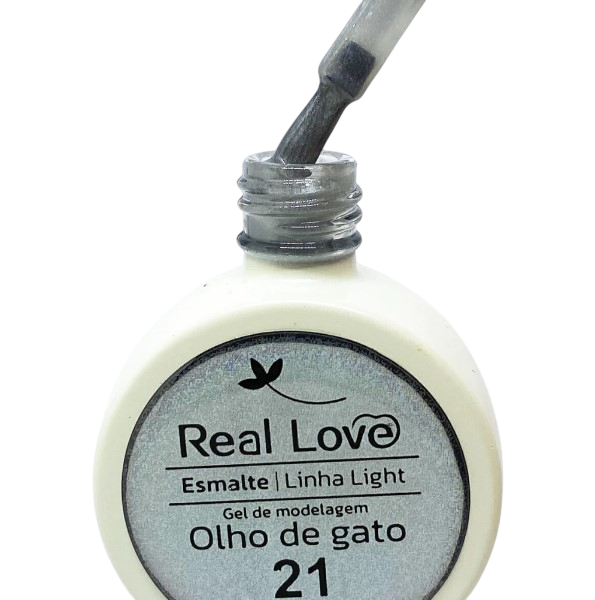 ESMALTE EM GEL REFLETIVO OLHO DE GATO 10ML COR 21 REAL LOVE