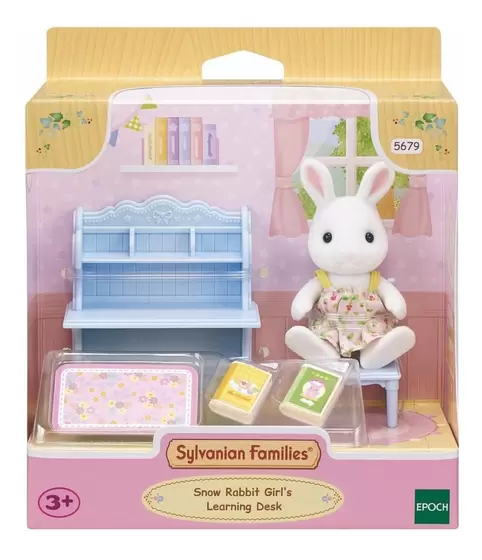 Sylvanian Families Conjunto Escrivaninha Menina Coelho Neve - 5679 Epoch